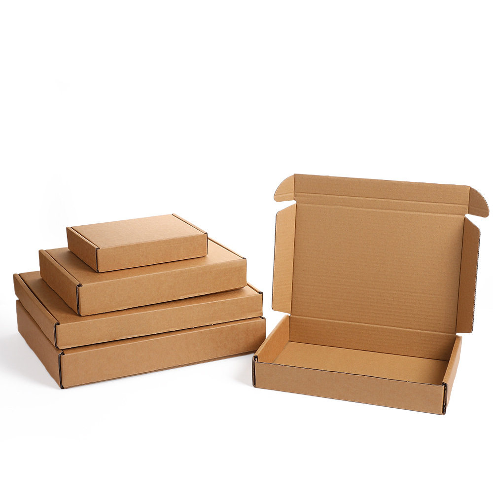 Three-Layer Extra-Hard Airplane Box, Foldable Cardboard Box, Anti-Pressure, Thickened Kraft Paper Airplane Box, Clothing Express Packaging Airplane Box