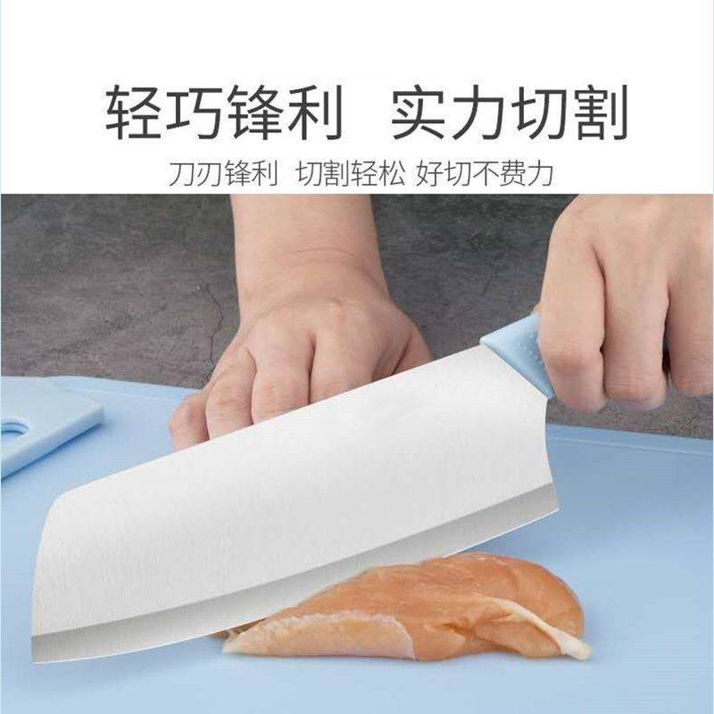 Kitchen Stainless Steel Fruit Knife Knife Set Portable Sharp Kitchen Knife Chopping Board Fruit and Vegetable Knife Cutting Melon Dormitory Home