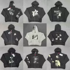 Erd Melancholic Rich Kid Hooded Sweatshirt Washed Vintage American Retro Trendy Brand Loose Fit Trendy Ins Autumn Winter Unisex