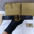Embossed b copper buckle