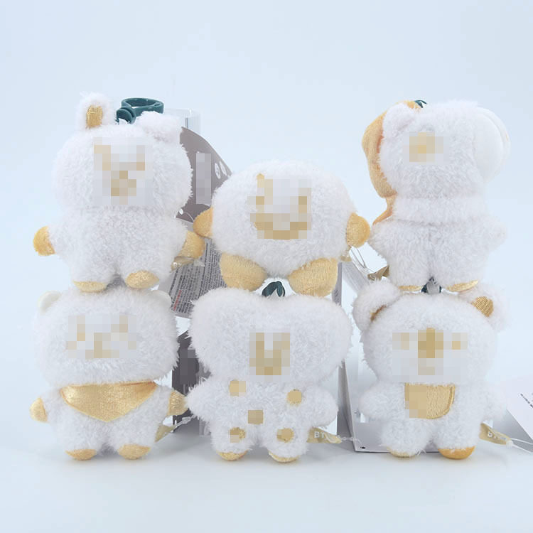 跨境韩国明星少年团毛绒玩具饼干马驹偶像卡通公仔娃娃钥匙扣包