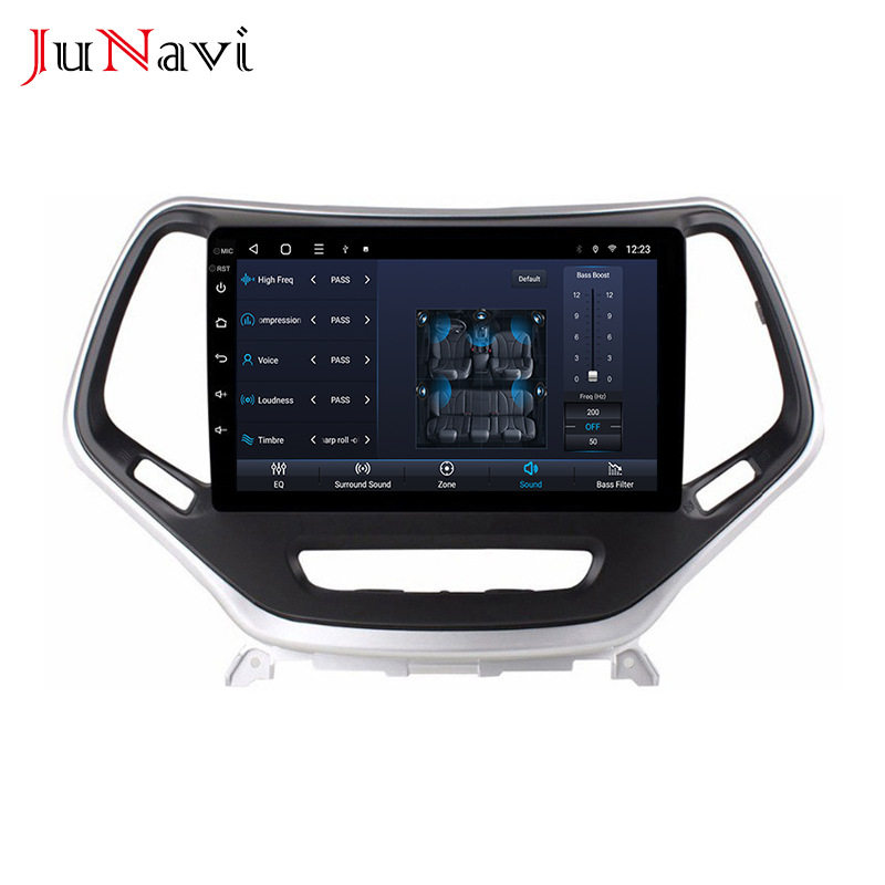 Suitable for Jeep Cherokee 14-18 Models Android Large-Screen Car Central Control Navigation Bluetooth Wireless Carplay