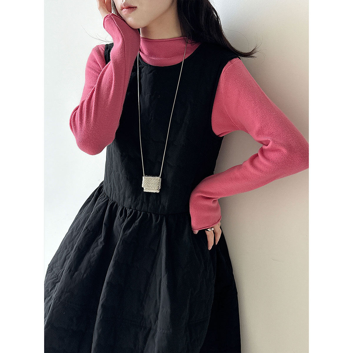 鹿西百搭柔软亲肤毛衣打底衫女秋冬半高领纯色针织衫T恤上衣ss848