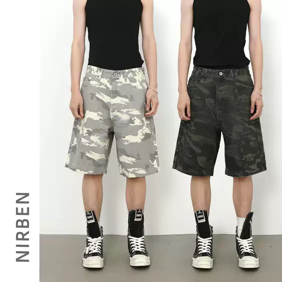 Nirben Denim | Summer New Camouflage Men's Shorts Casual Pants Trendy Brand Fashion Workwear Beach Pants