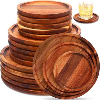 Cross-border wooden plate household wooden plate tray Western plate breakfast plate pizza plate steak plate Japanese solid wood plate