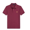 Wine red yellow label