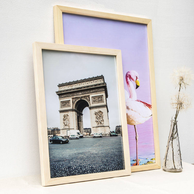 Solid Wood large photo frame mounted 4 2 open 16 open 8K and a half 1 open studio sketch puzzle gouache picture frame wall 4K