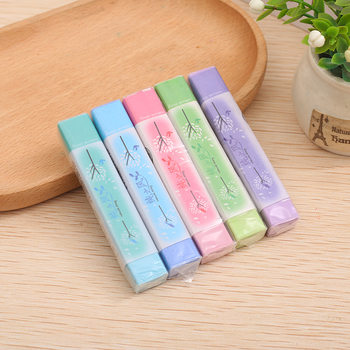 Cross-Border Creative Long Strip Erasers, Fresh and Simple Style Erasers, Colored Pencil Erasers, Children's Prizes