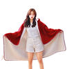 Blanket Shawl 2023 New Style Cape Style Thickened fleece-lined Double Layer Warm Office Nap Student Blanket Winter