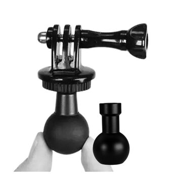 Aluminum alloy ball head 25mm to 17mm double ball head connecting rod motorcycle car mobile phone navigation bracket adapter accessories