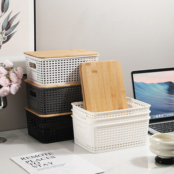 Snack and Miscellaneous Storage Box, Toy Organizer Basket, Household Cabinet Storage Basket, Plastic Storage Box, Kitchen Desktop Box