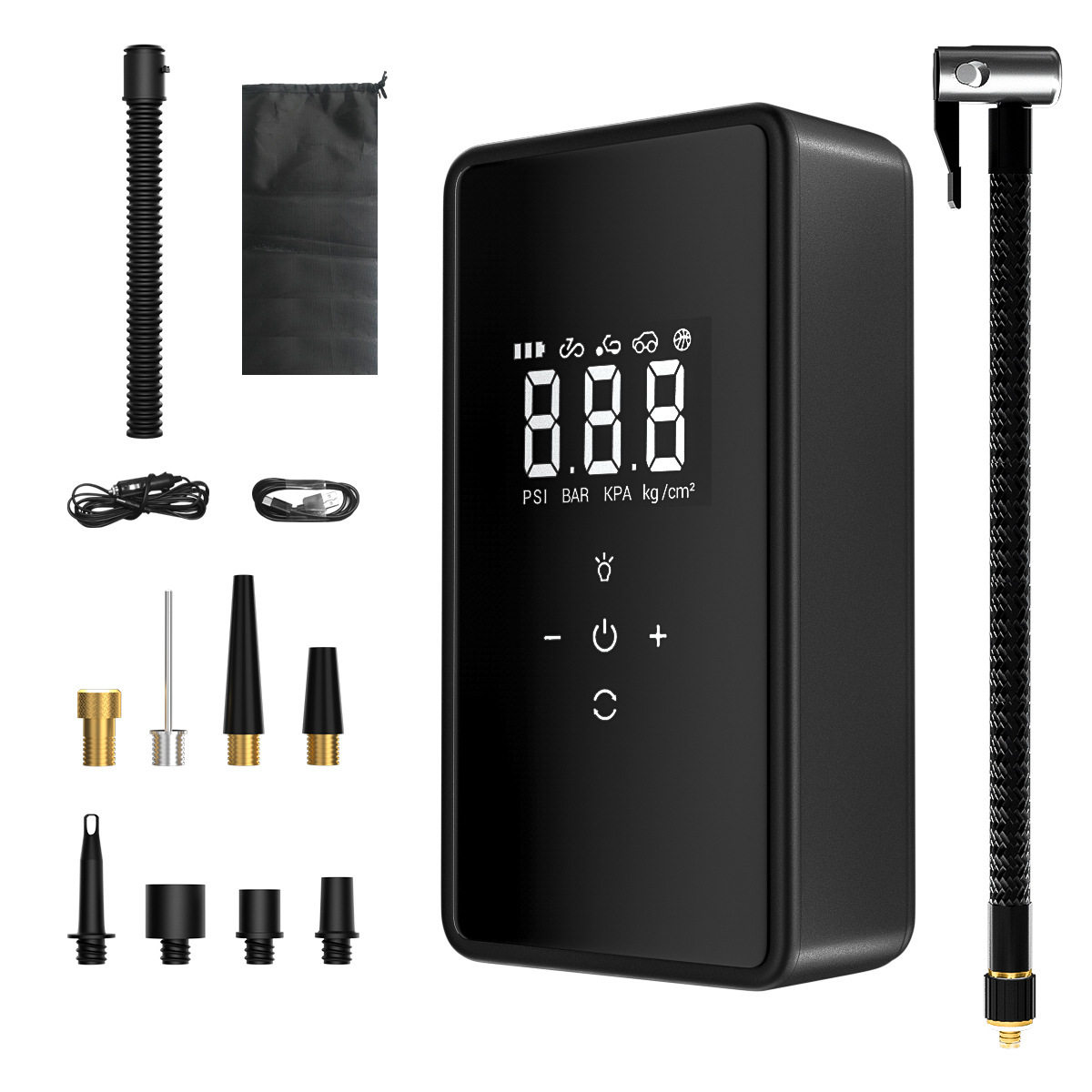 Portable Car Air Pump Car Wireless Digital Display Air Pump Car Air Pump Multi-Function High Pressure Electric Tire