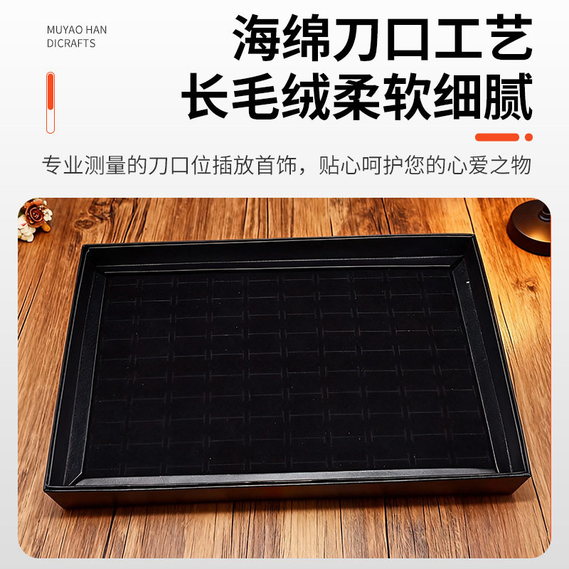 New in stock 100 hole ring box with cover window opening night market stall ring ear nail plate 100 ring display plate