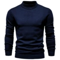 middle collar navy blue