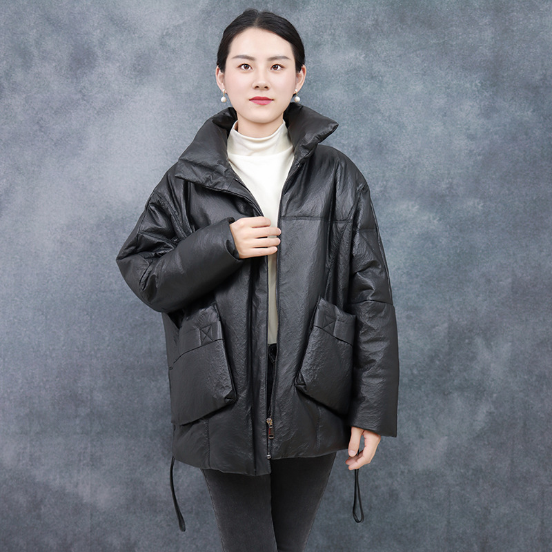 Áo Khoác Nữ Chất Liệu Da Bò Big Size Ngoại Cỡ Hàng Mùa Xuân Thu Đông