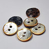 Clothing Ma's Shell Buttons Two-Hole Buttons Round High-End Shirt Buttons Factory Spot Wholesale