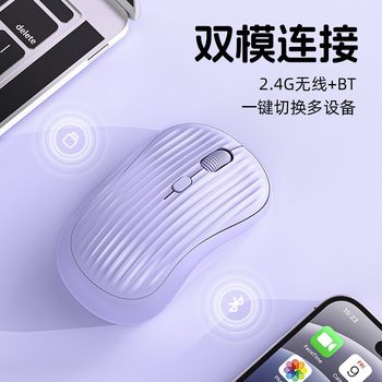 Wireless Mouse 2.4G+Bluetooth Wireless Dual Mode Silent Charging Office Gaming E-Sports Laptop Accessories