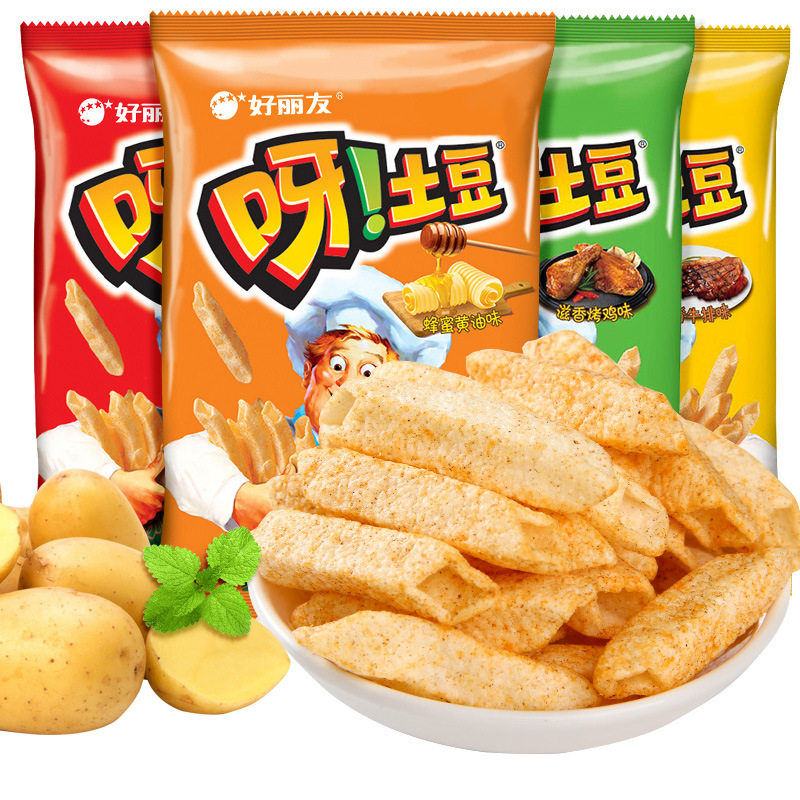 Orion Potato 40g Hollow French Fries Snack Leisure Puffed Food Gift Pack Mix