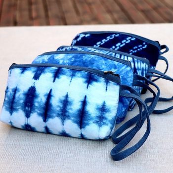 Yunnan Dali Ethnic Style Blue Dyed Tie-dyed Cloth Bag Coin Purse Lijiang Hand Wallet Coin Purse Female Accompanying Gift
