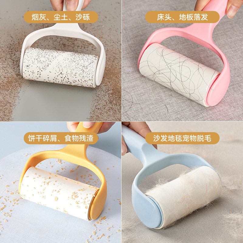 Lint Roller with Tearable Paper for Removing Dust and Hair, Household Lint Brush for Clothes, Lint Remover for Clothing