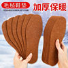 Thickened Wool Felt Insoles for Autumn and Winter Warm Men and Women Wholesale Street Stall Camel Hair Insoles Factory Direct Sales