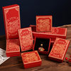 New Year festive new Chinese retro style jewelry car accessories packaging box paper-cut wind red cinnabar gift box wholesale