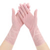 Household multi-purpose lengthened nitrile rubber gloves white pink 12 inch disposable gloves extraction flip bag