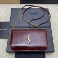 Maroon patent leather/gold