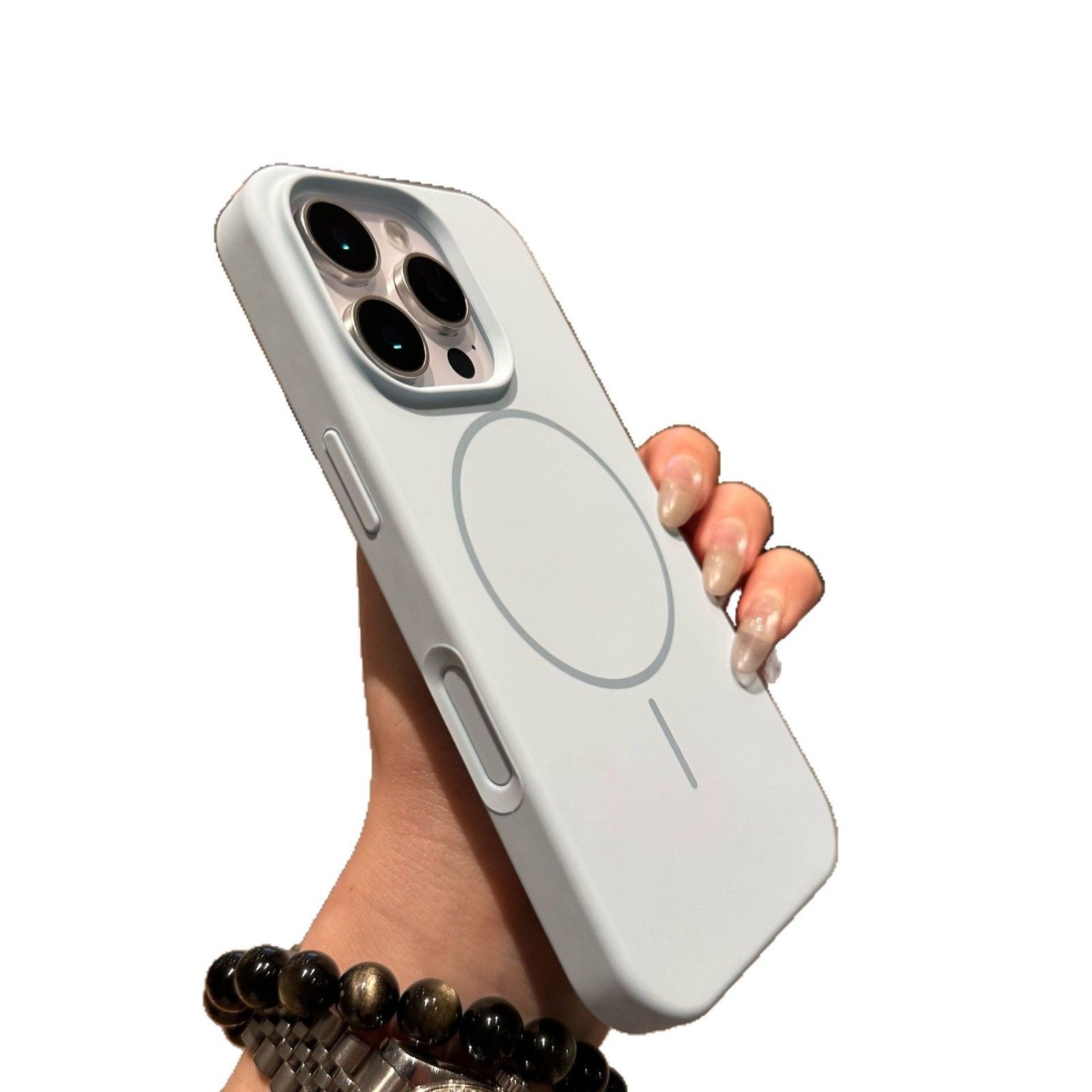 Suitable for iPhone 17 Promax Phone Case with Integrated Camera, Ai Button, Liquid Silicone, Magnetic Suction, Compatible with Apple 16/15