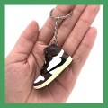 1 Barb high (black) (single key ring)