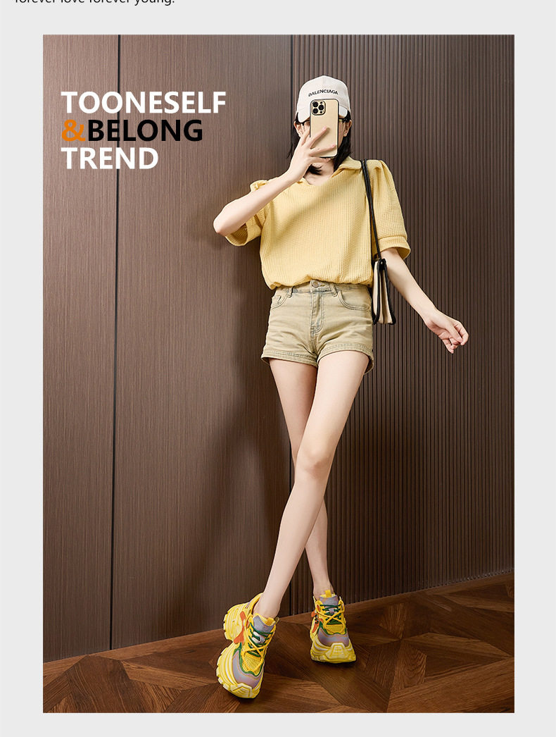 Giày sandal cao gót nữ hở mũi đế dày tăng chiều cao 2026 — Quả cầu, Xanh lá, Trắng chi tiết 17
