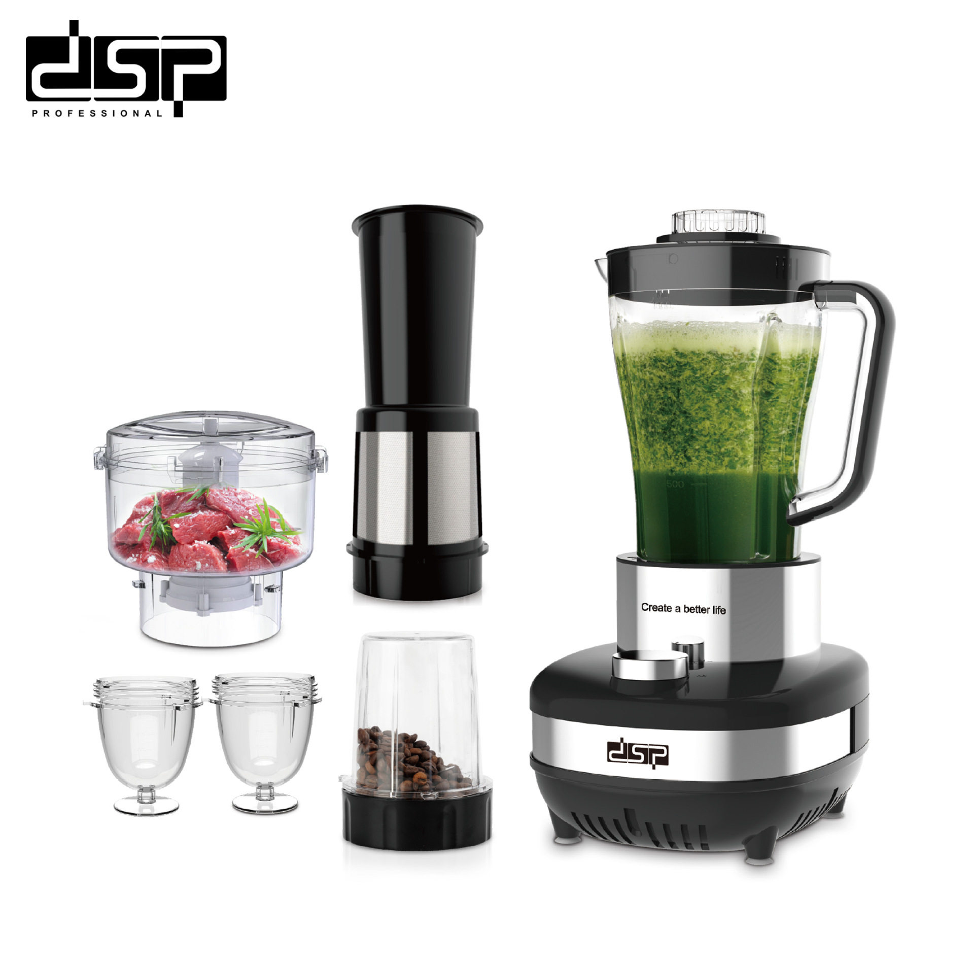 household small multi-functional six-in-one blender health baby food supplement cooking juicer
