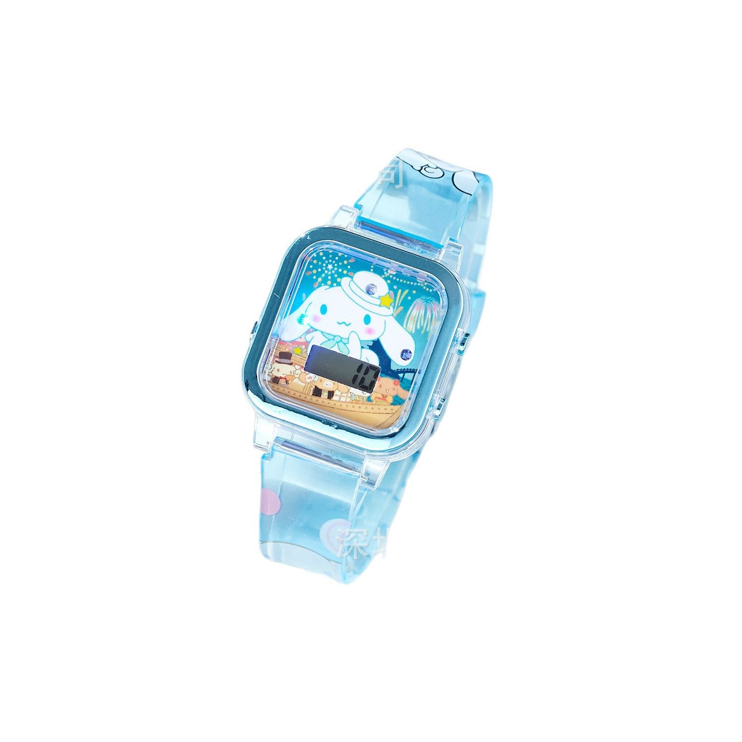 Upgraded Popular Cartoon Music Sanrio Luminous Led Digital Watch Student Party Boys and Girls Digital Wrist Watch