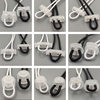 Plastic frosted translucent spring buckle elastic rope hat nylon cotton rope children's shoelace free tie adjustment buckle