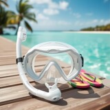 Набор очков для подводного плавания с маской для подводного плавания Erbao, маска для подводного плавания, полностью сухие очки, трубка, набор для подводного плавания с аквалангом