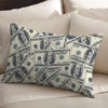 Cross-border $100 pattern peach skin velvet pillowcase bedroom bedside back pillow living room sofa rectangular pillow