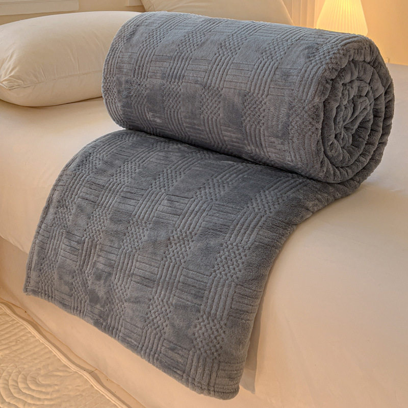New Coral Fleece Flannel Gift Blanket Nap Blanket Multifunctional Cover Blanket Soft Anti-Static Manufacturer Wholesale