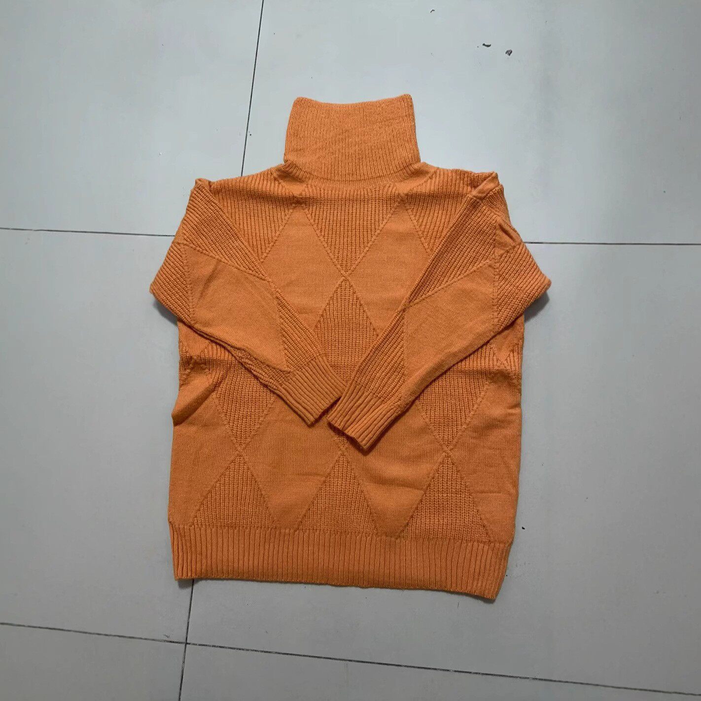 高领毛衣女士2025新款秋冬拼接加厚宽松外穿毛衣针织衫内搭打底衫