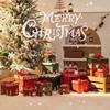 Christmas Decorations Gift Box Ornaments Props Pile Shopping Mall Shop Window Festive Atmosphere Scene Layout