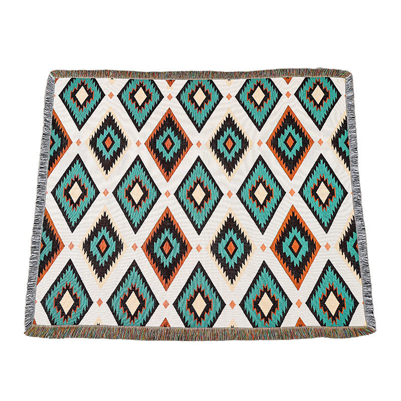 Outdoor Blanket camping blanket picnic blanket sofa blanket ins style trunk stall line blanket bohemian blanket