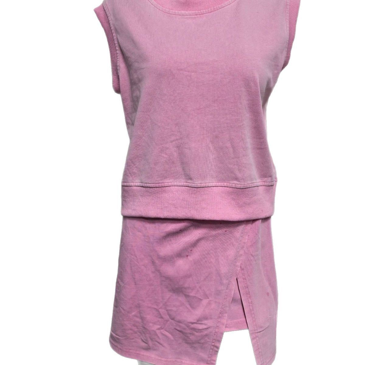 跨境外贸纯色时尚休闲套装女 2025夏季新款纯棉短袖T恤三分裤两件