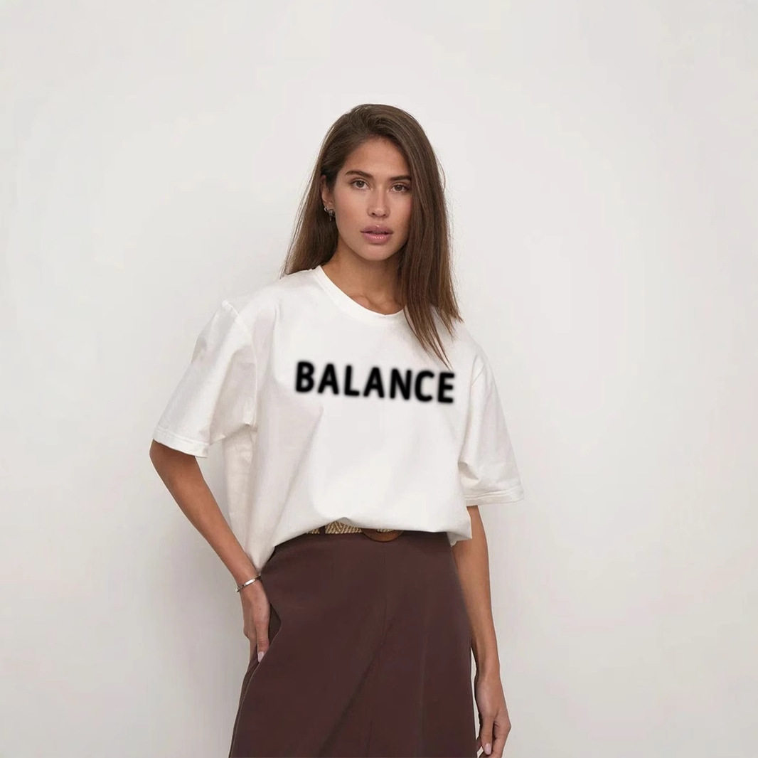 Womens Summer Graphic T Shirt Casual Loose Fit Round Neck 100 Cotton Versatile Style Wholesale Available