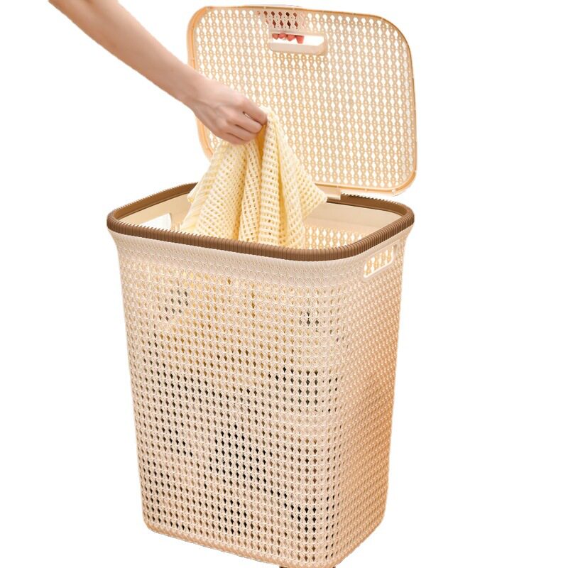 Large storage basket for dirty clothes laundry basket plastic household laundry basket