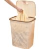 Large storage basket for dirty clothes laundry basket plastic household laundry basket