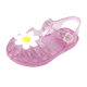 Summer Sandals New Girls Middle and Small Children Chrysanthemum Cave Shoes Baotou Jelly Crystal Baby Roman Sandals