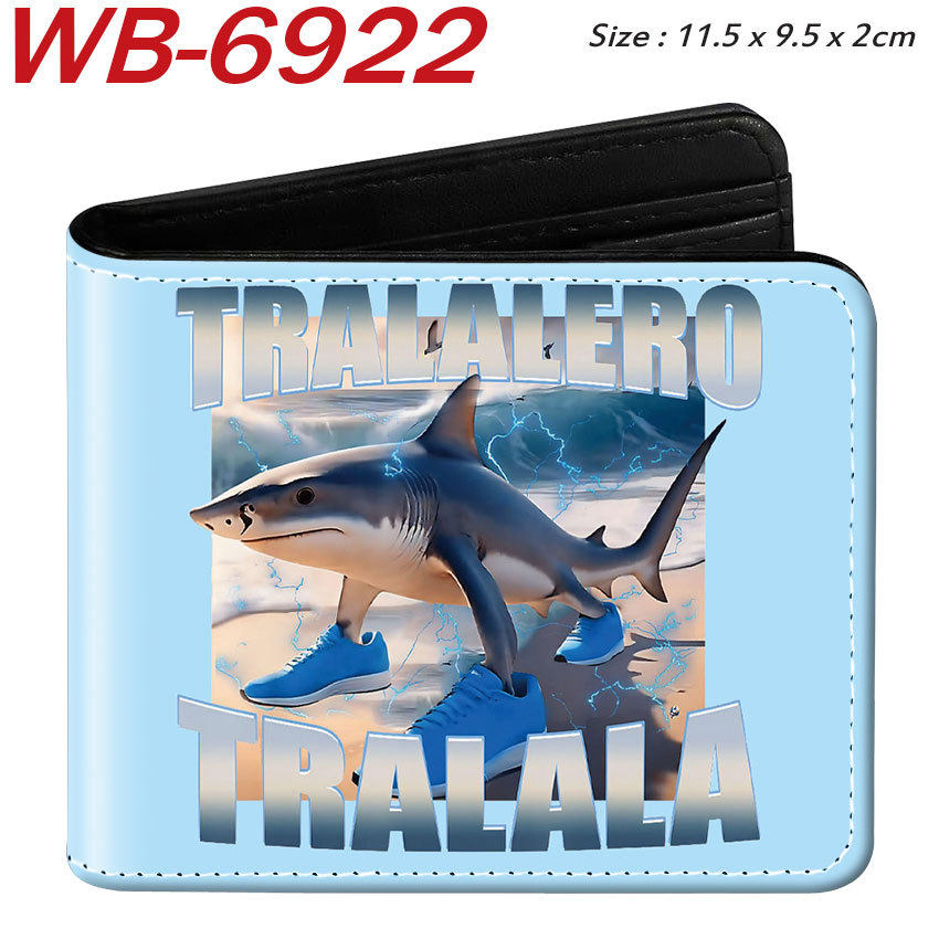 Classic of Mountains and Seas Wooden Stick Man Italian Brainrot Fashion Trend Coin Purse Student Pu Leather 80% off Wallet