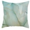 Green Stripe Pattern Polyester Peach Leather Cushion Pillow Cover Car Waist Cushion Cover Hot Selling Without Pillow Core