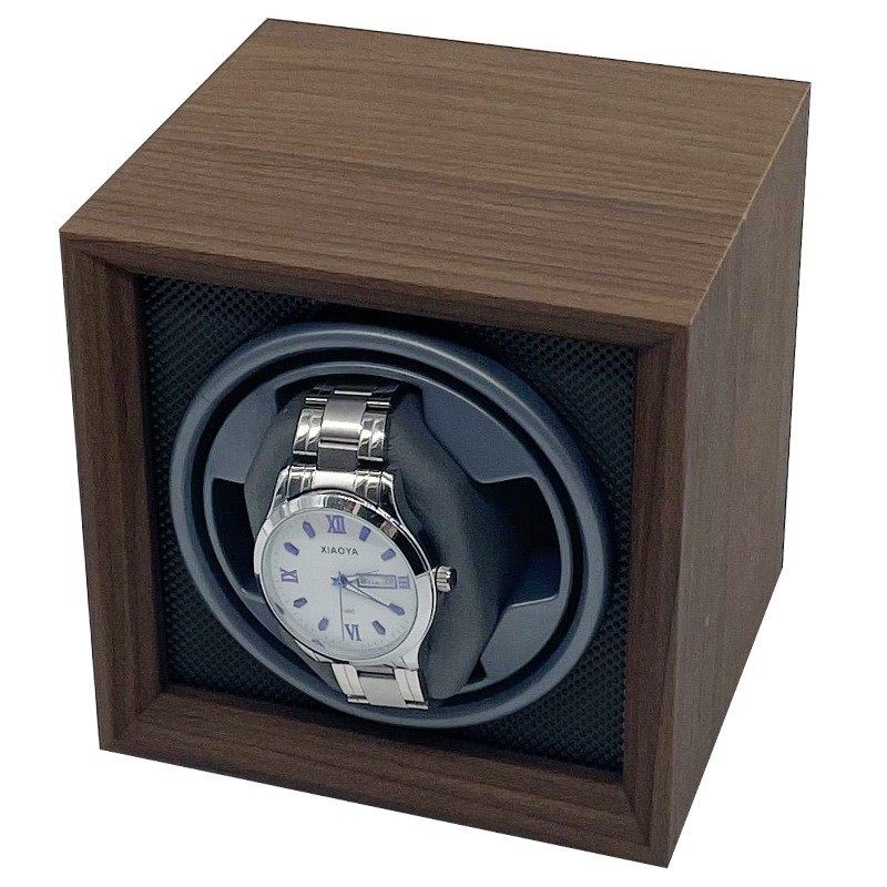 Spot Wholesale Black Walnut Wooden Vertical Automatic Mechanical Watch Watch Shaker Electric Watch Box 3-Position Adjustable