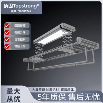 Dinggu Smart Hidden Clothes Drying Rack, Surface-Mounted for Home Balcony, Automatic Intelligent Embedded Voice-Controlled Electric Lifting Clothes Rack