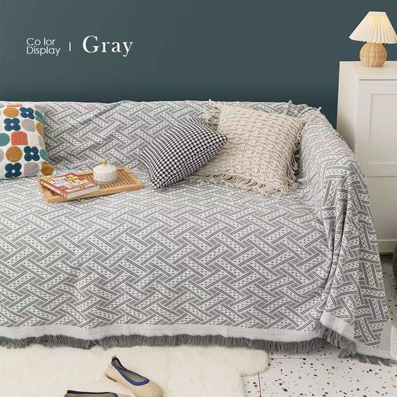 Cross-Border Sofa Towel Full Cover Fabric Sofa Cushion Cover Nordic Sofa Blanket Thread Blanket Universal for All Seasons Manufacturer Delivery